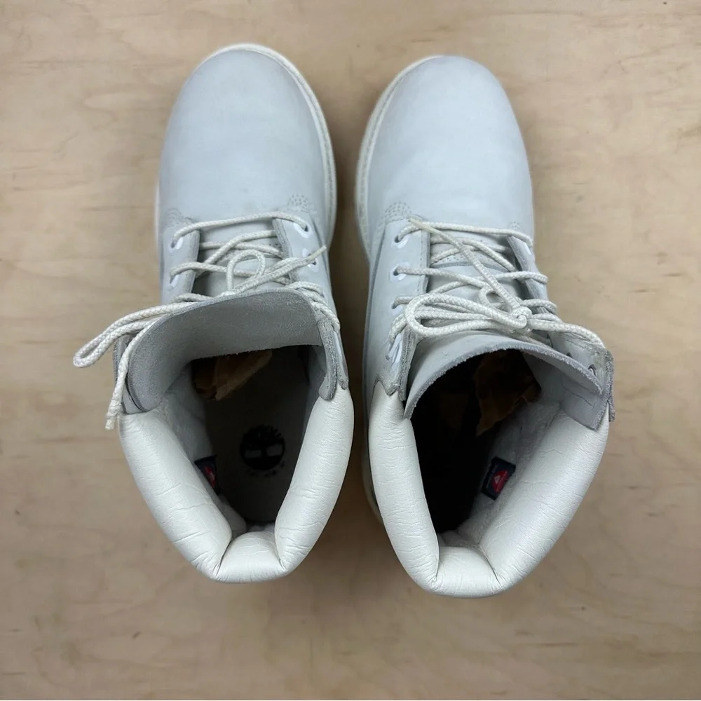 Timberland Light Gray Leather Boots boys